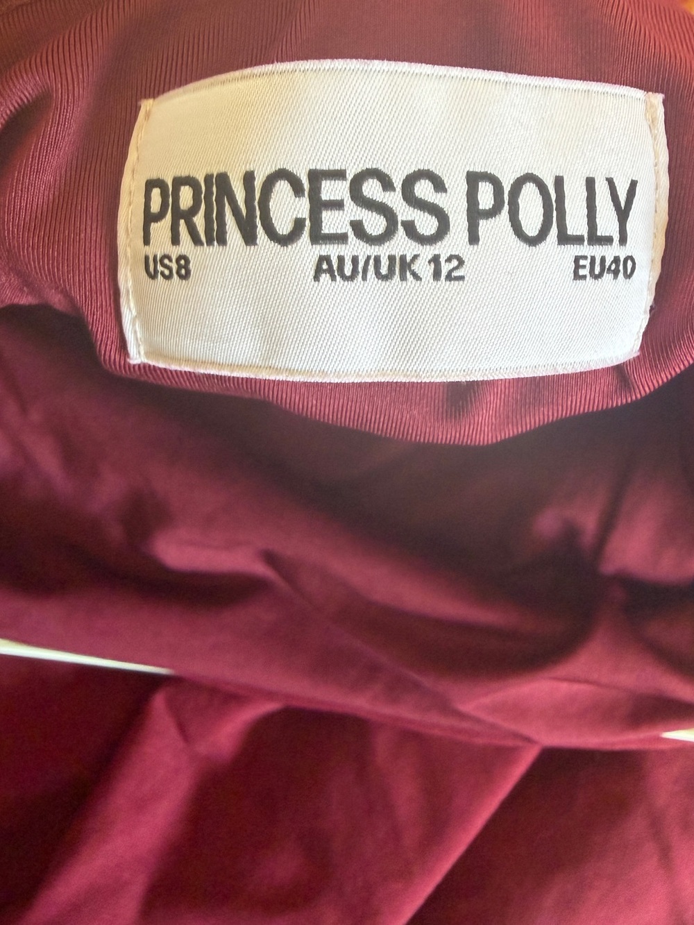 Princess Polly Strapless Mini Dress in Wine - Picture 8 of 8